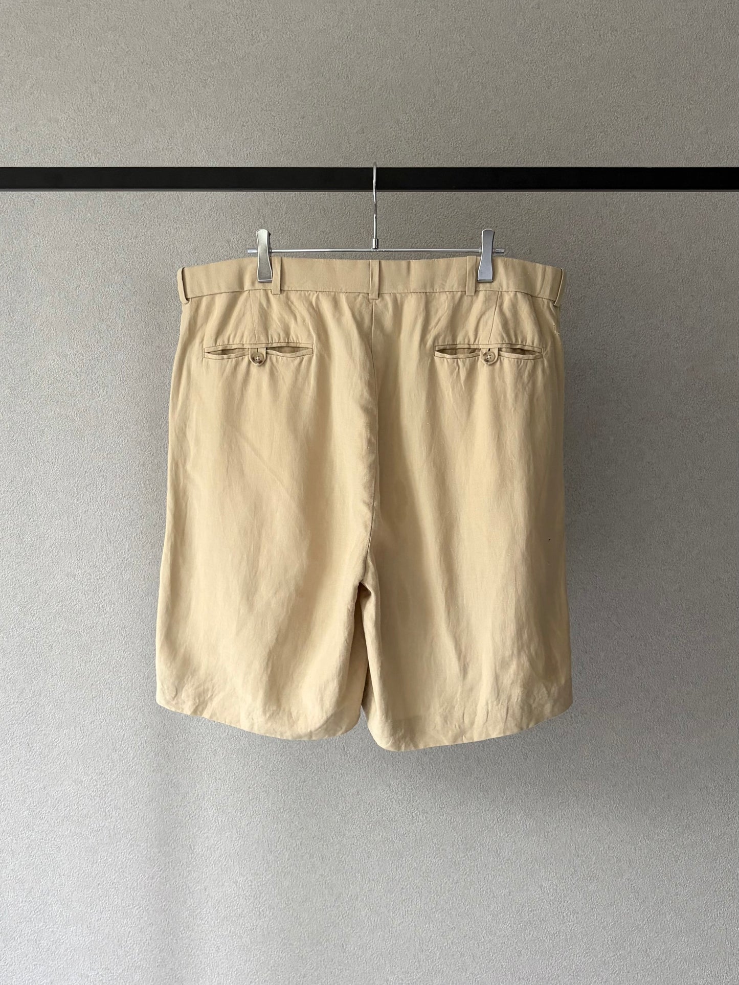 90's Polo Ralph Laure linen×silk shorts