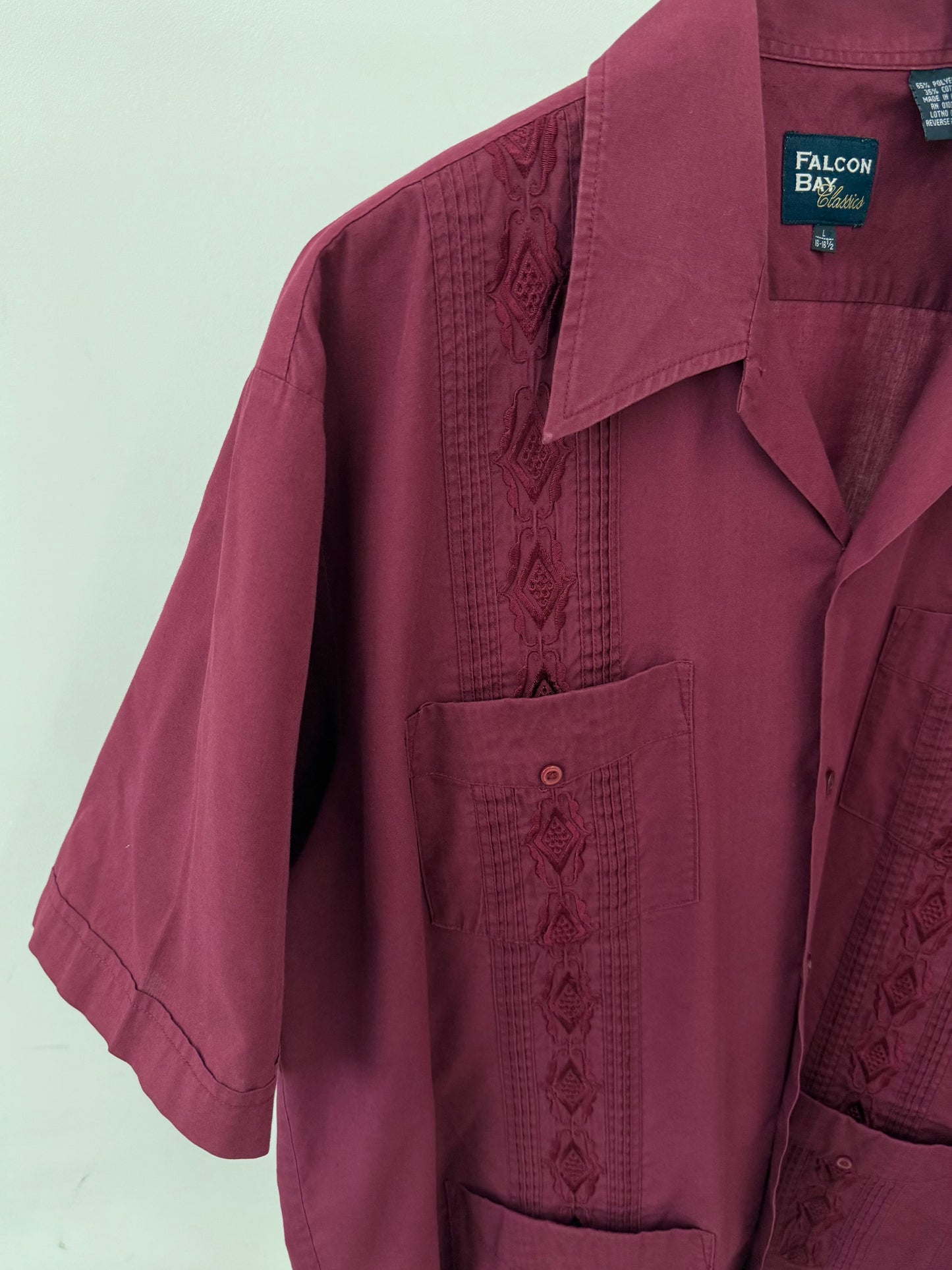 00's FALCON BAY guayabera shirt