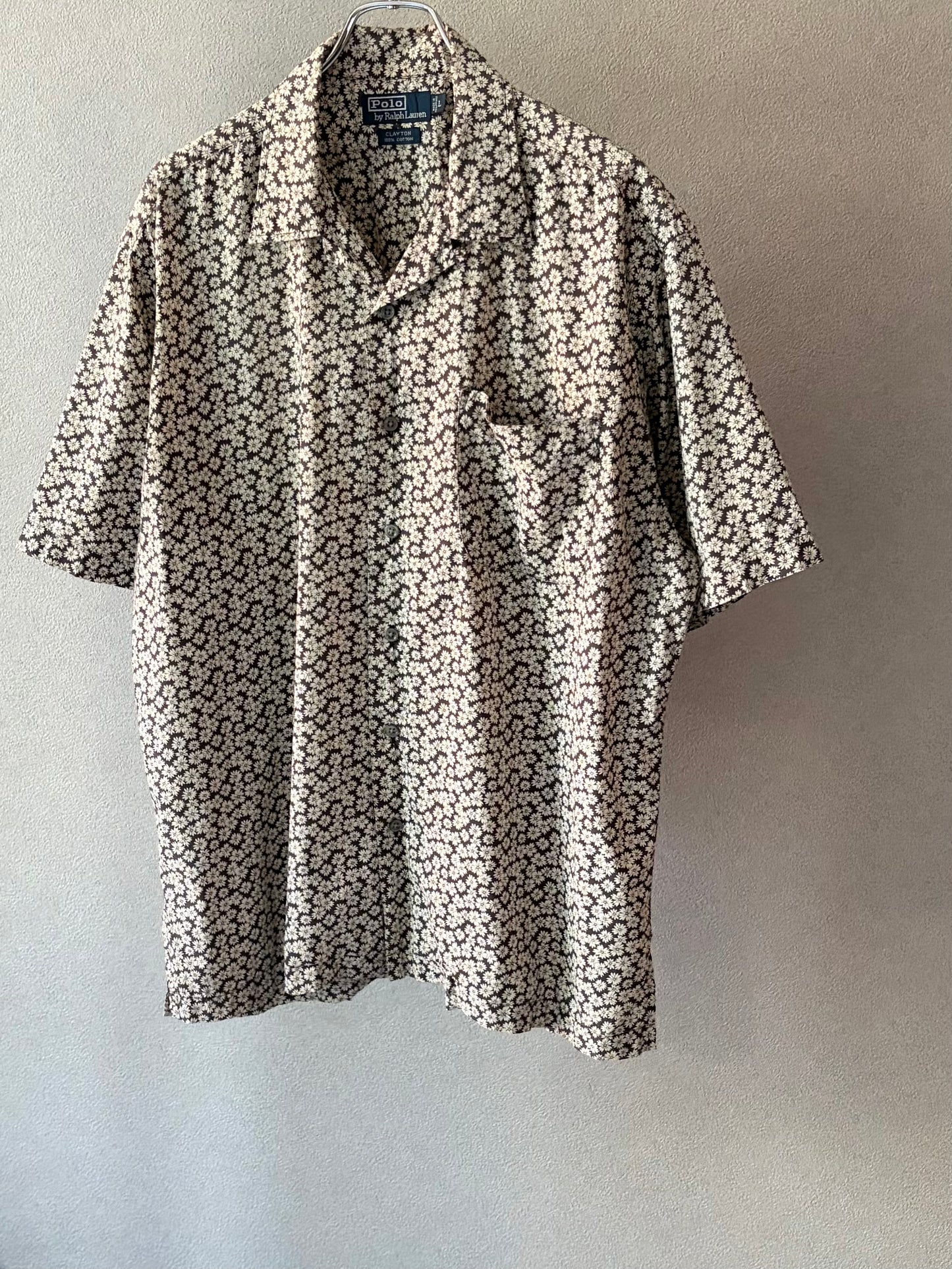 90's Polo Ralph Lauren open collar shirt "CLAYTON"