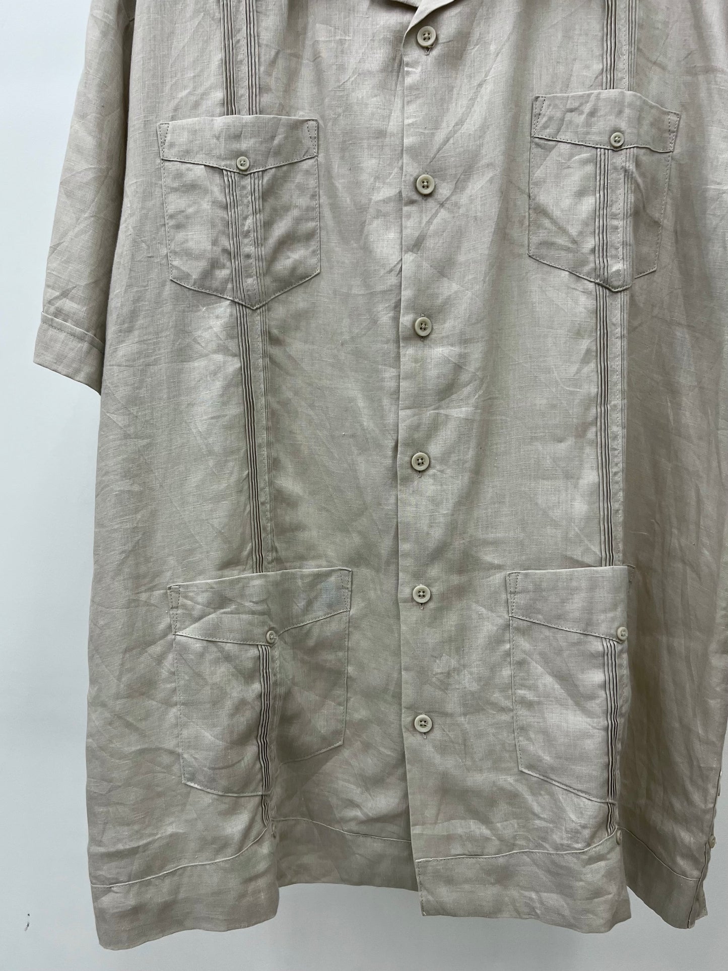 00's CUBAVERA linen guayabera shirt