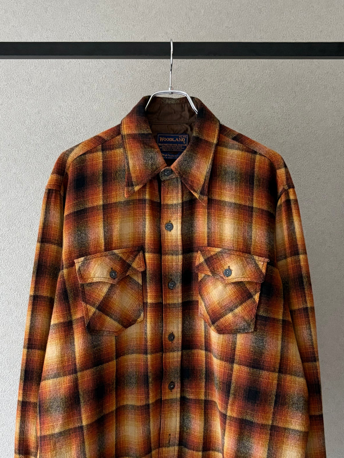 70's WOODLAND wool shirt