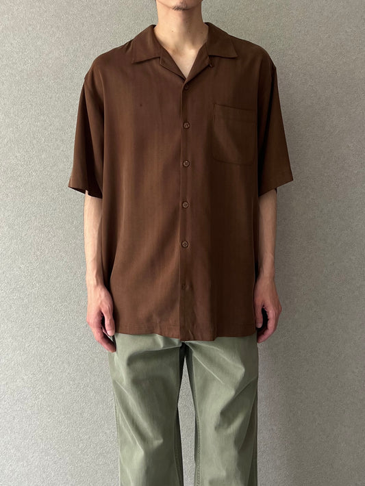 00's Tommy Bahama open collar silk shirt