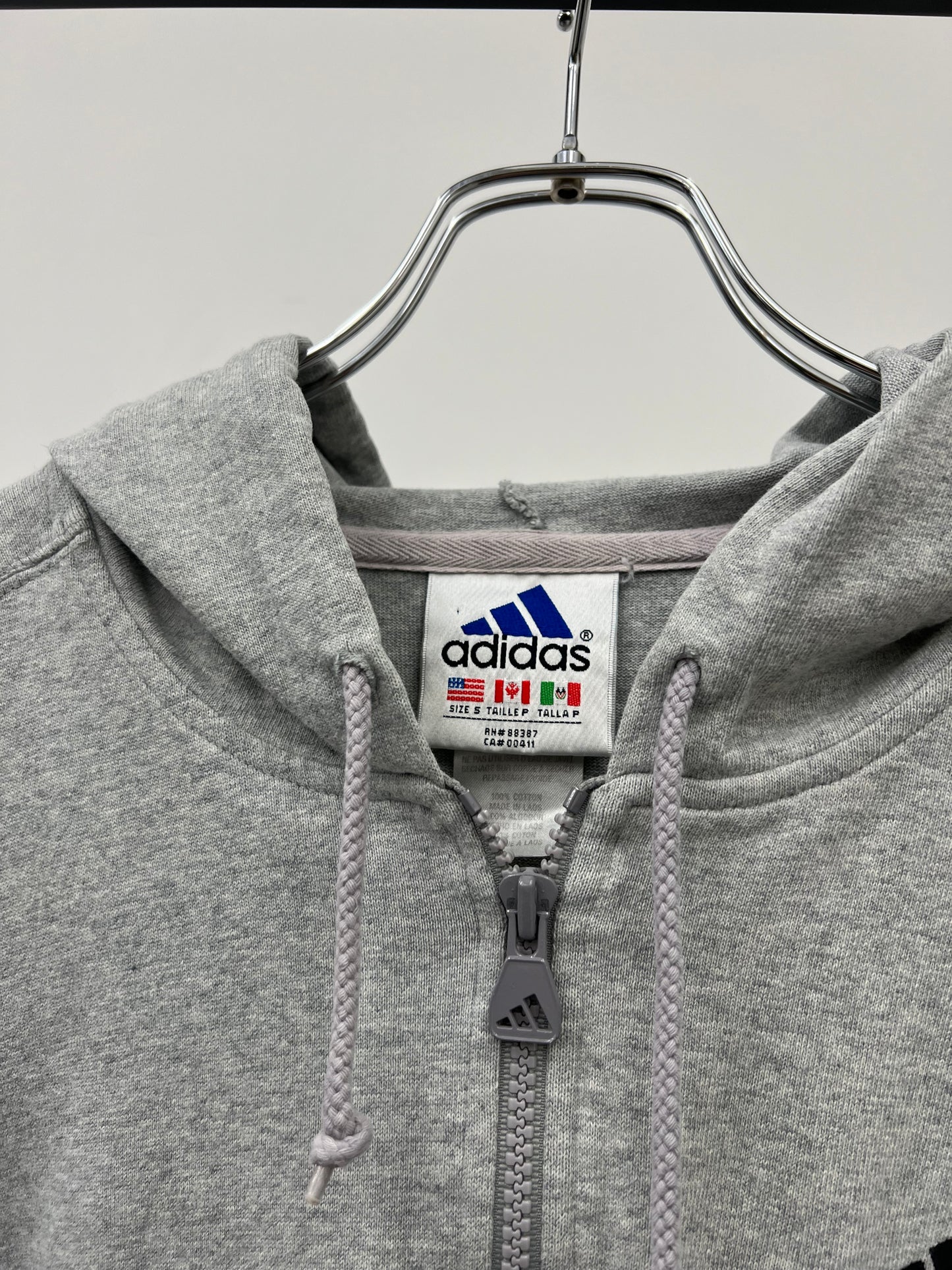 90's adidas half zip hoodie