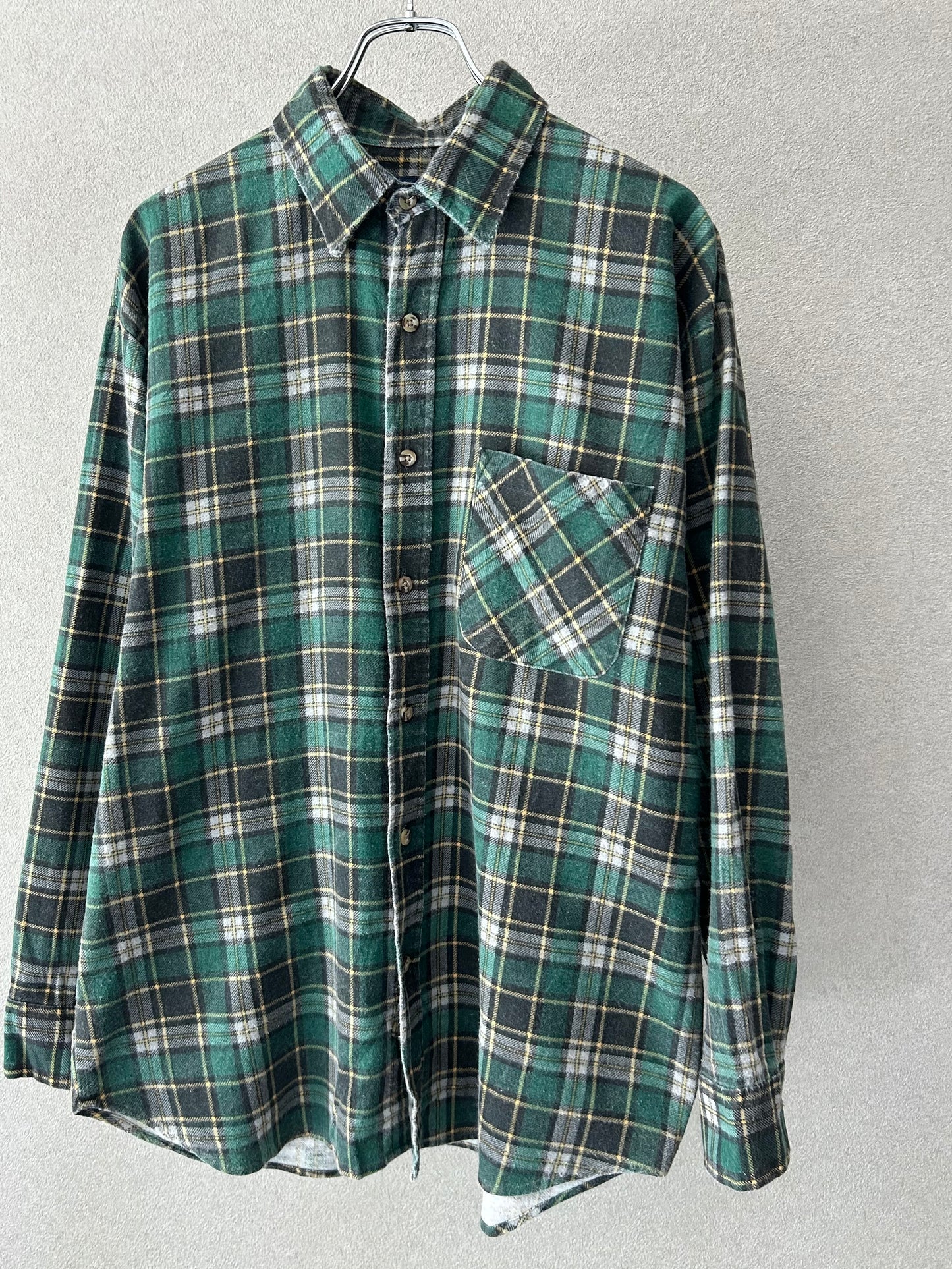 90's PURITAN printed flannel shirt