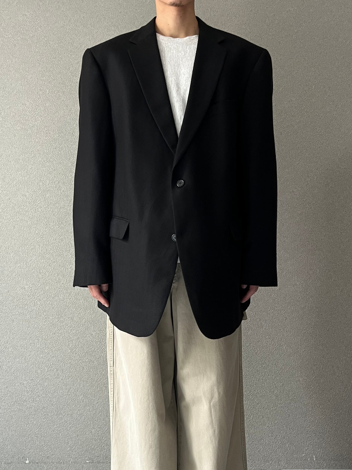 90's Hart Schaffner&Marx × Loro Piana cashmere tailored jacket "Made in USA"
