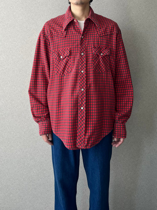 70's Montgomery Ward western flannel shirt