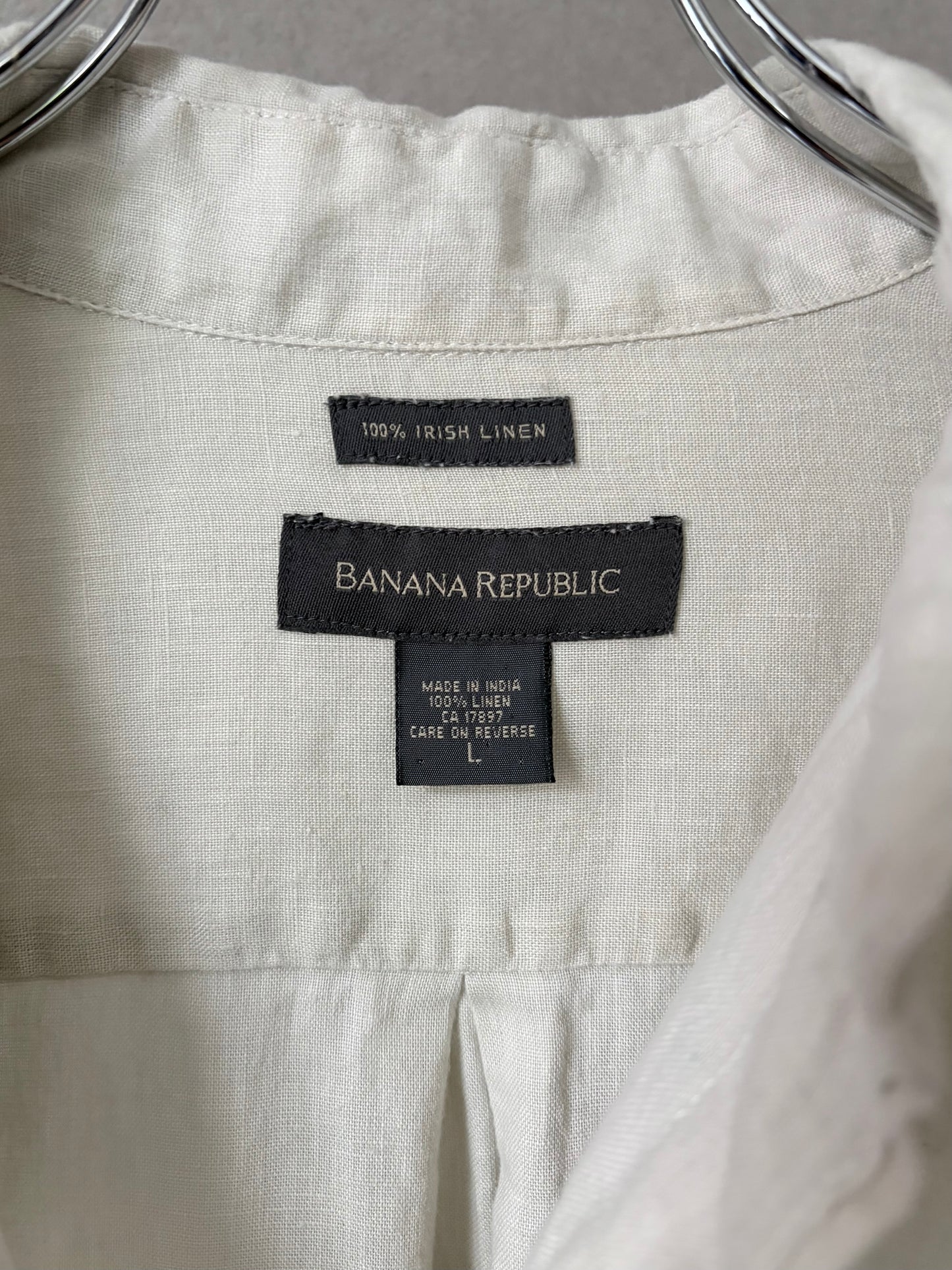 00's BANANA REPUBLIC irish linen shirt