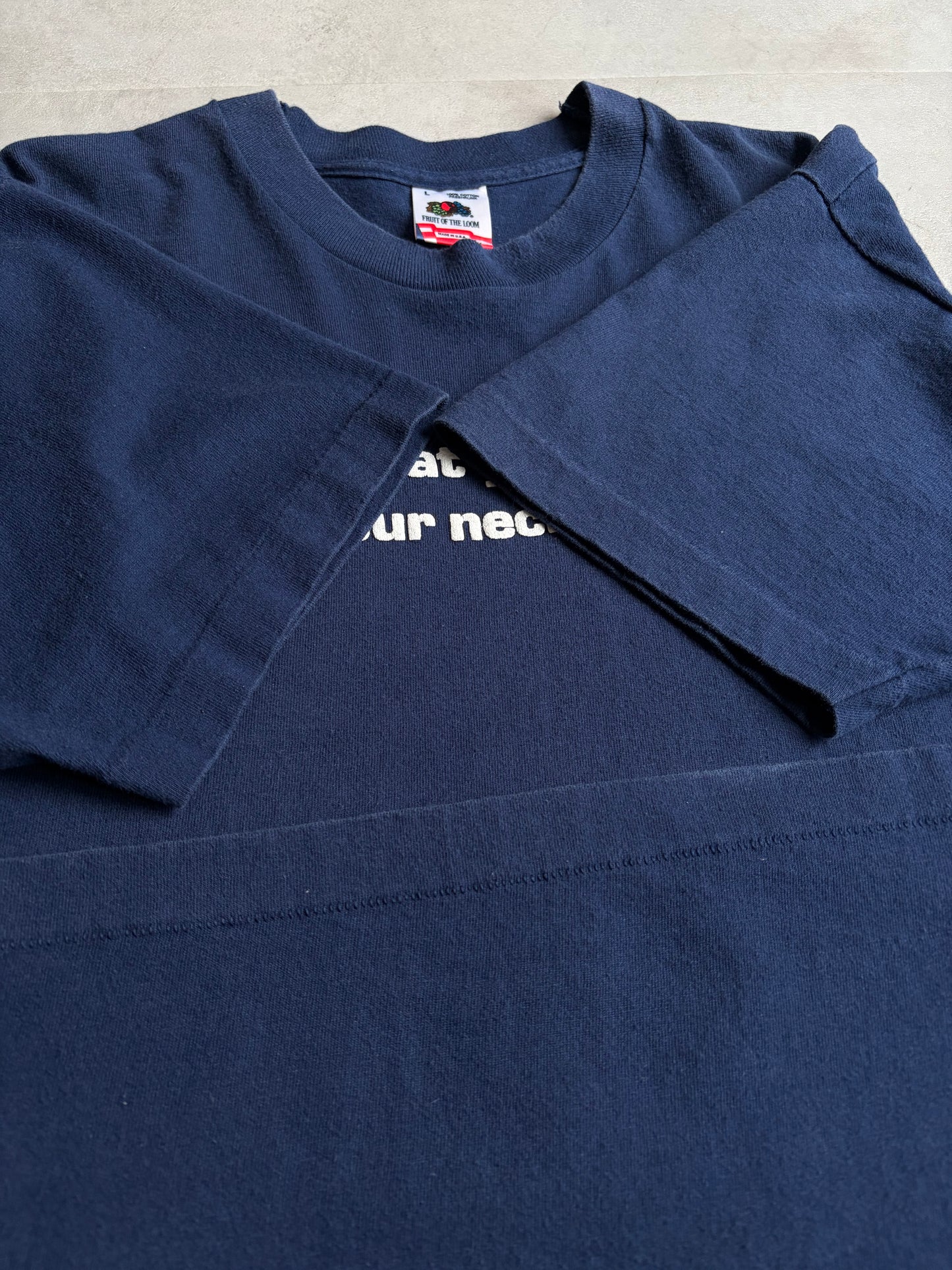 90's UNKNOWN message t-shirt "Made in USA"