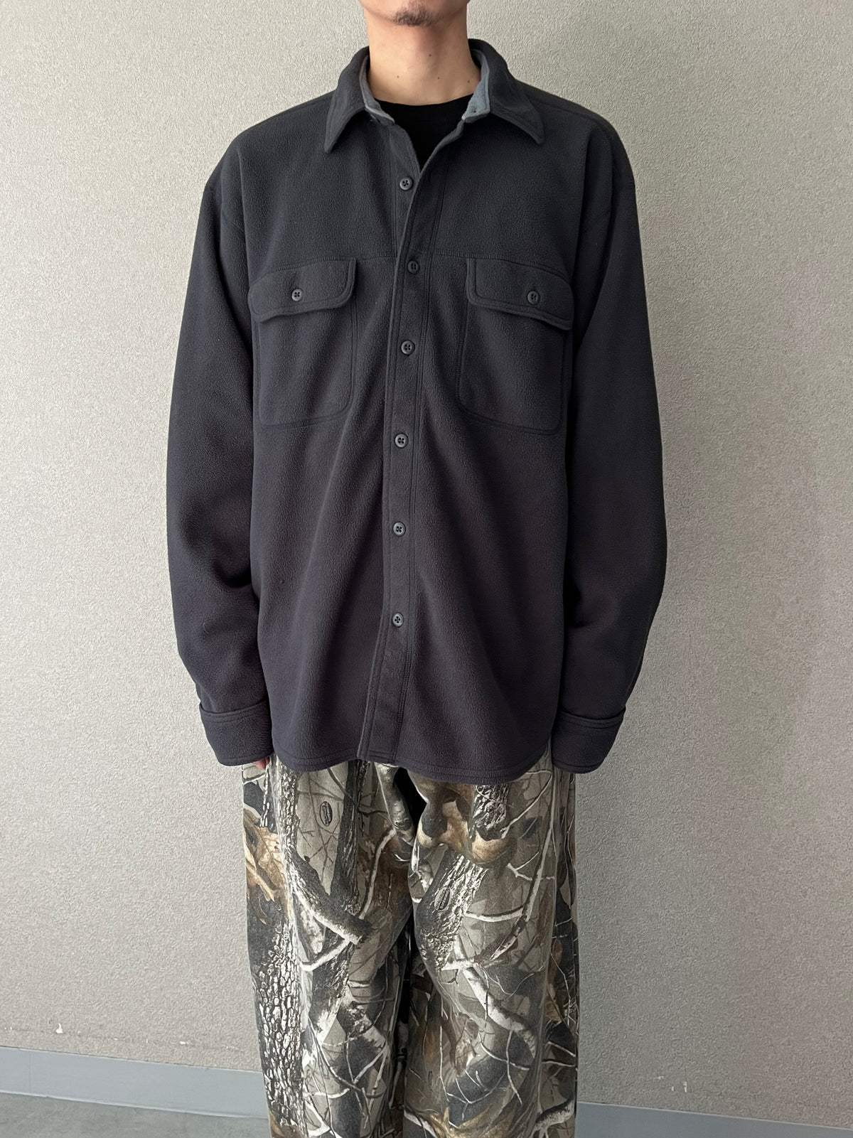 90's LANDS' END fleece shirt "Made in USA"
