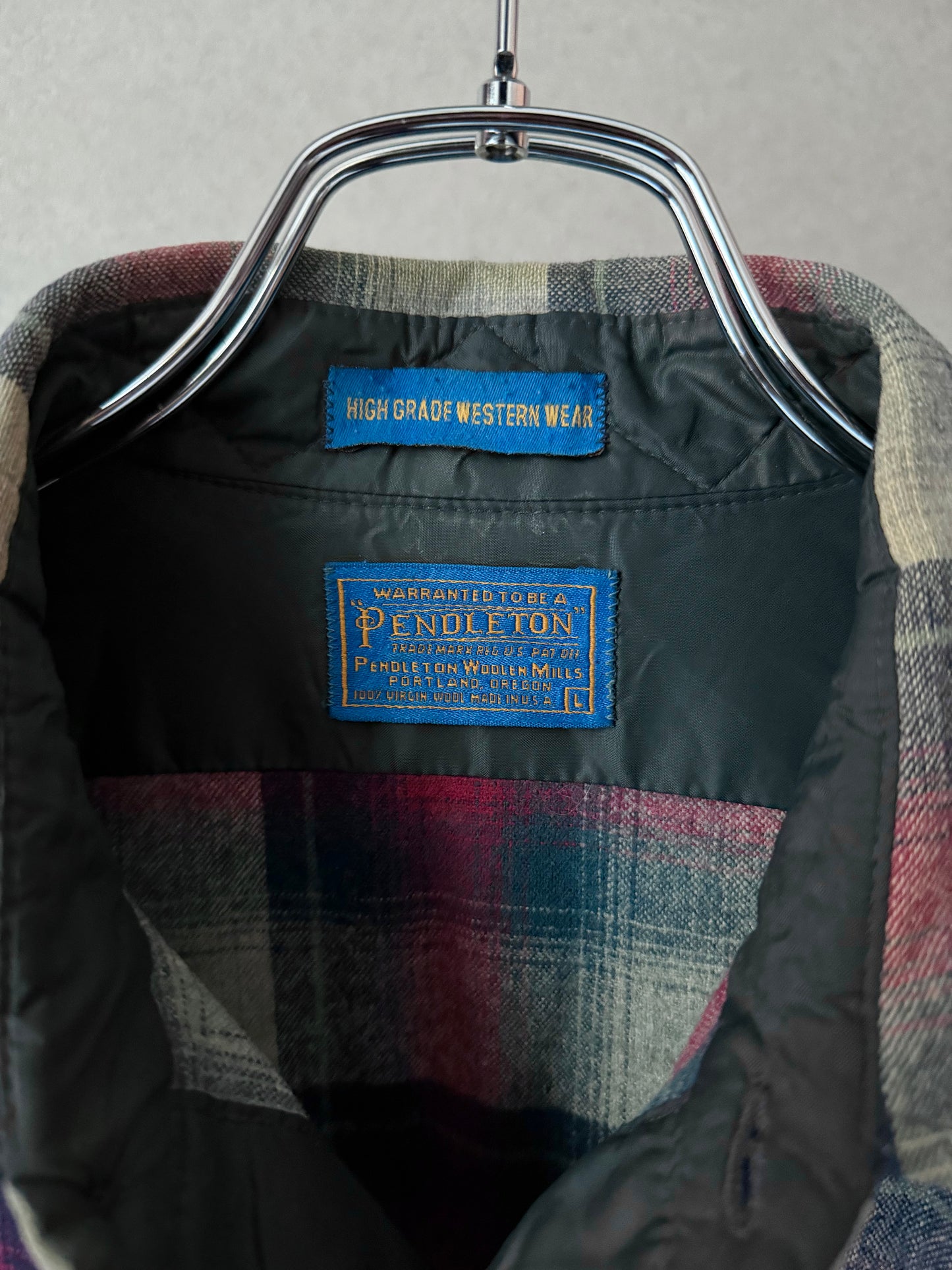 90's PENDLETON western wool shirt "Made in USA"