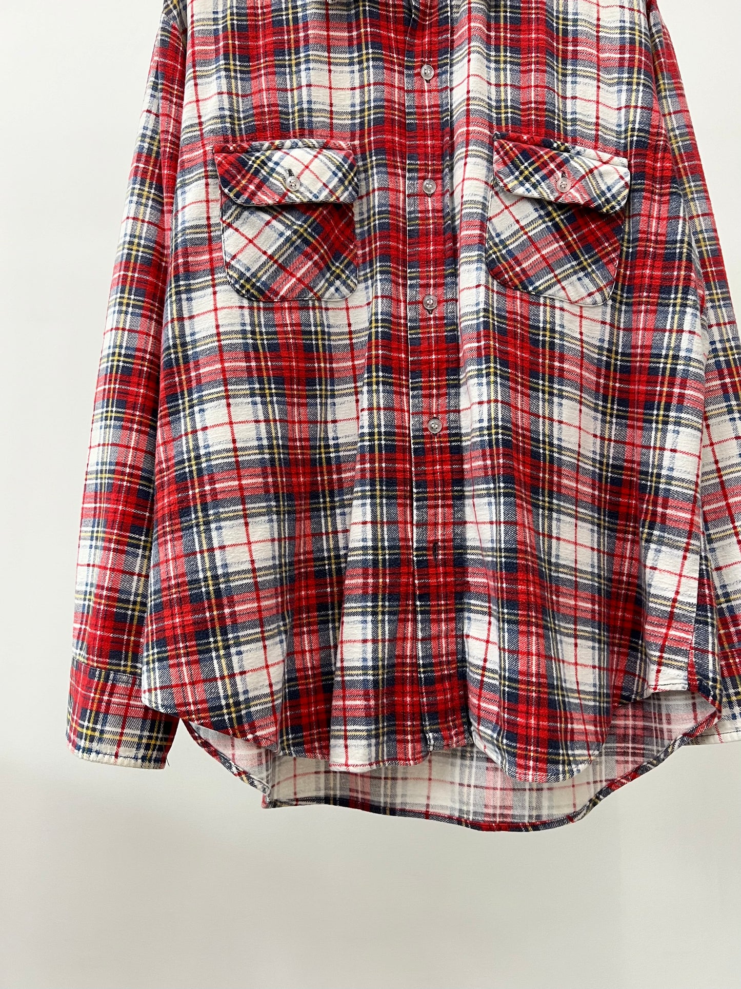 80's compass print flannel shirt