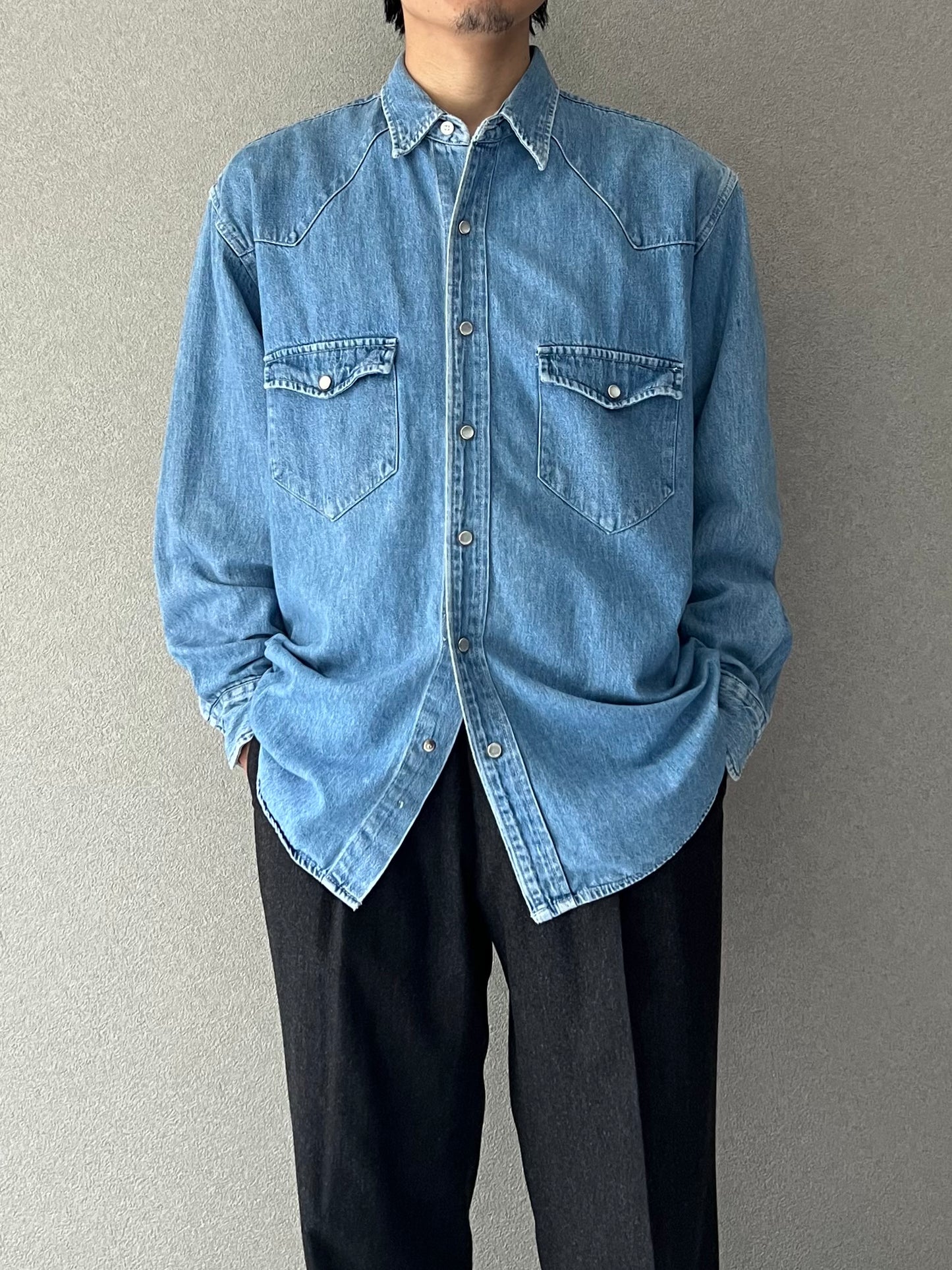 90's GAP denim western shirt