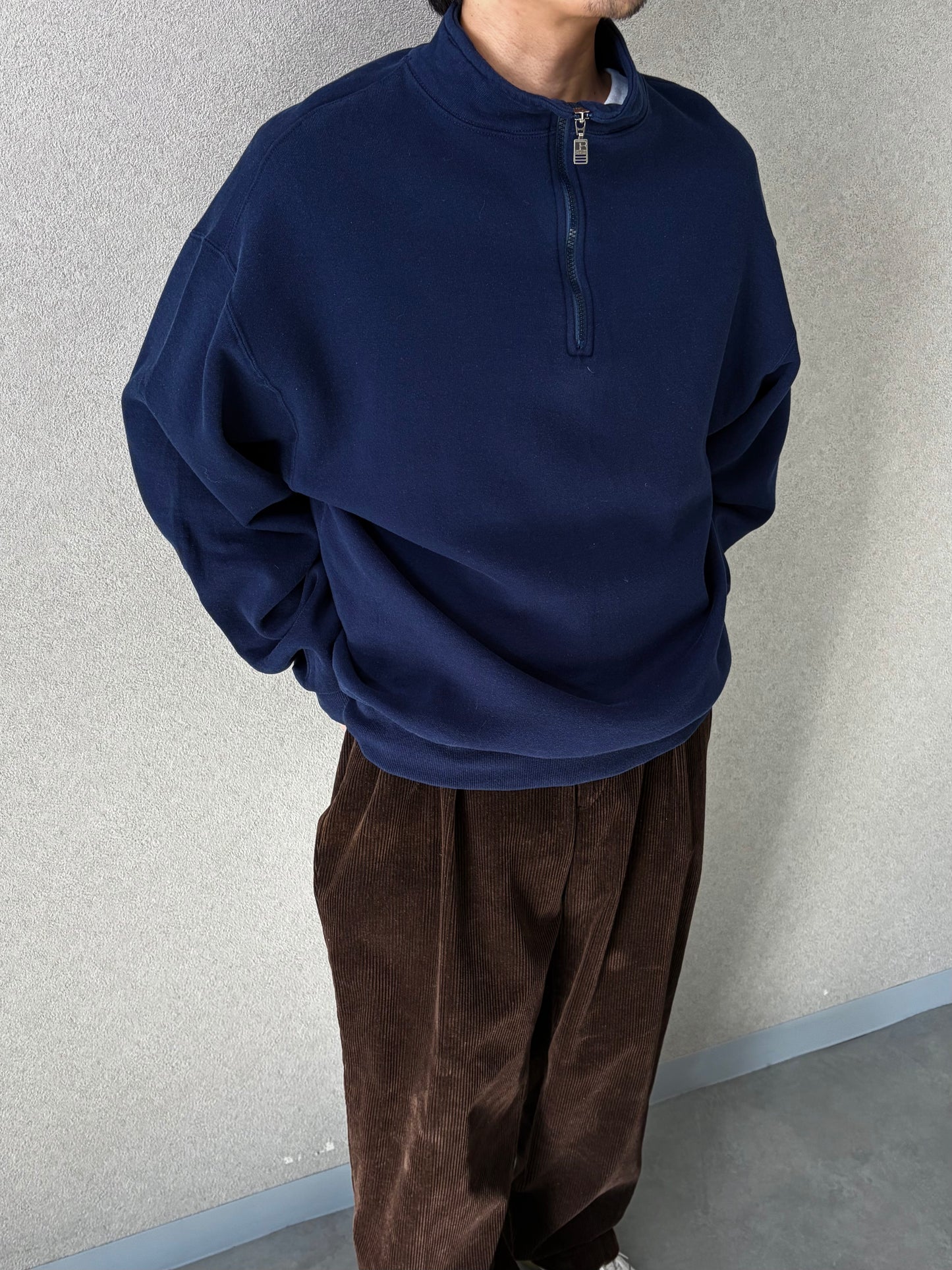 90's RUSSELL half zip sweater