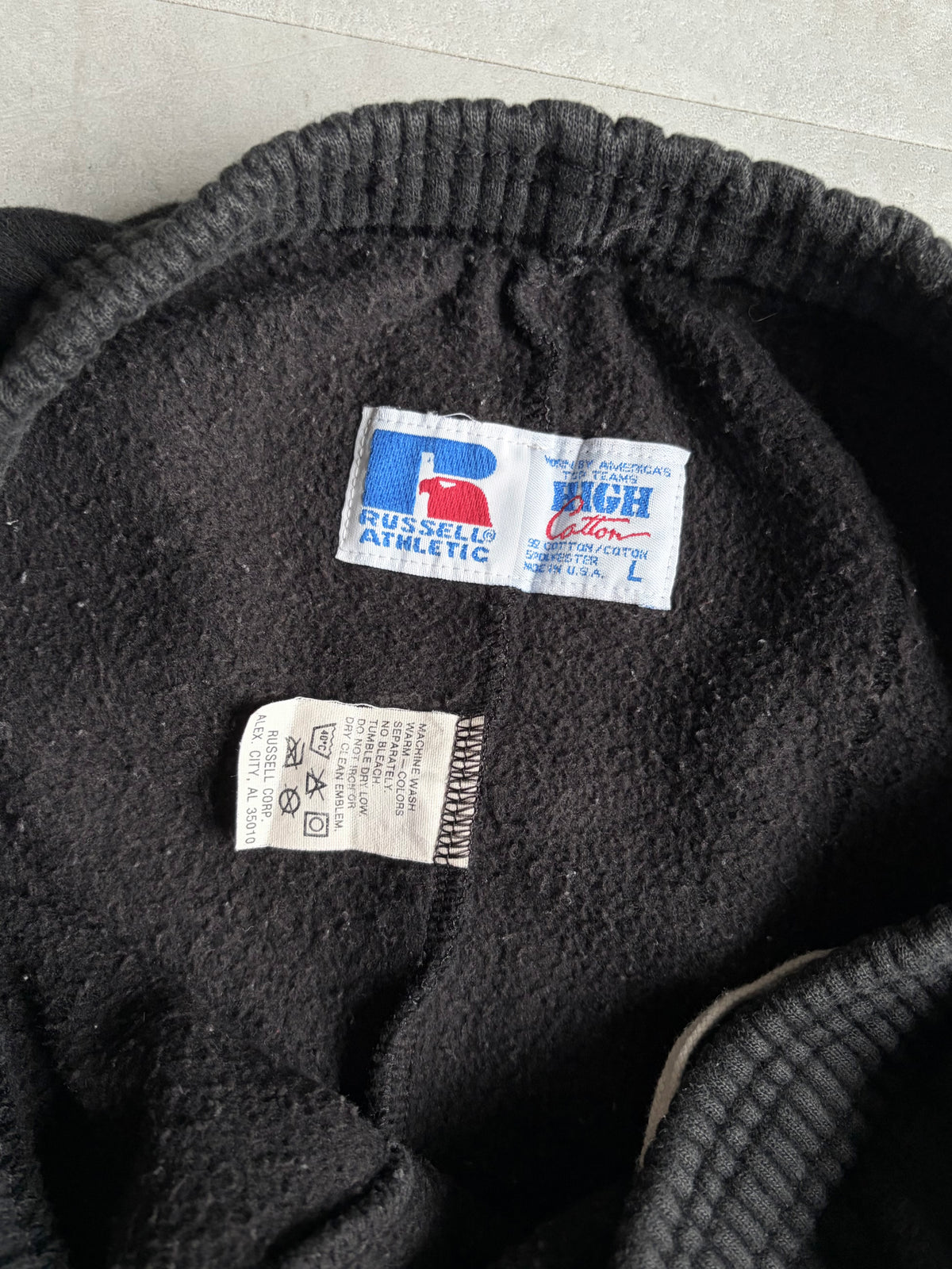 90's RUSSELL HIGH COTTON sweat pants "Made in USA"