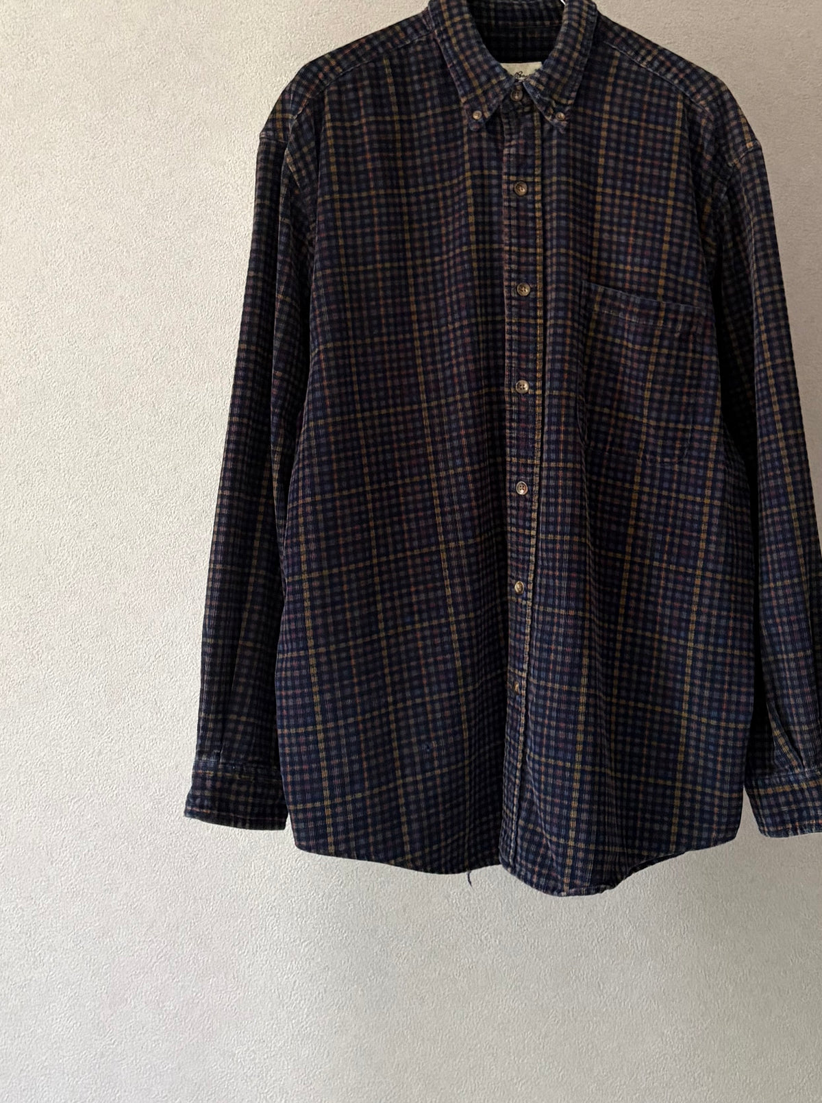 90's Eddie Bauer print corduroy shirt