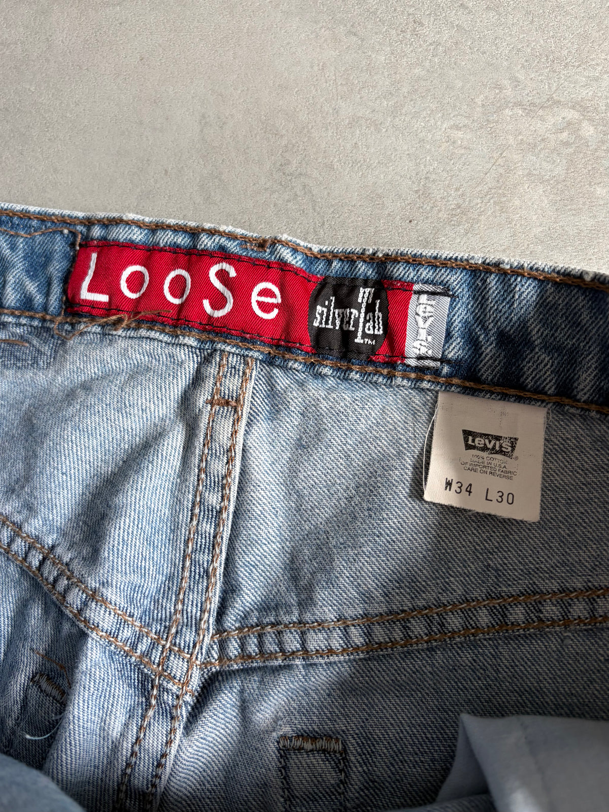 90's Levi's silverTab LOOSE denim pants "Made in USA"
