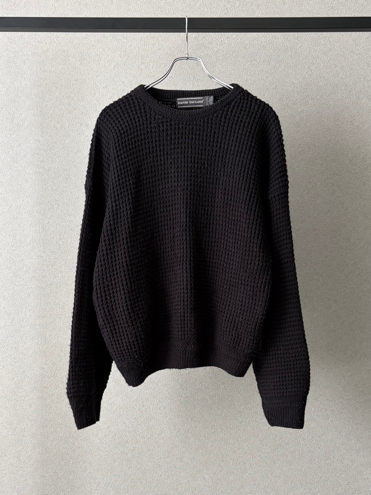 80's〜 DAVID TAYLOR acrylic knit sweater "Made in USA"