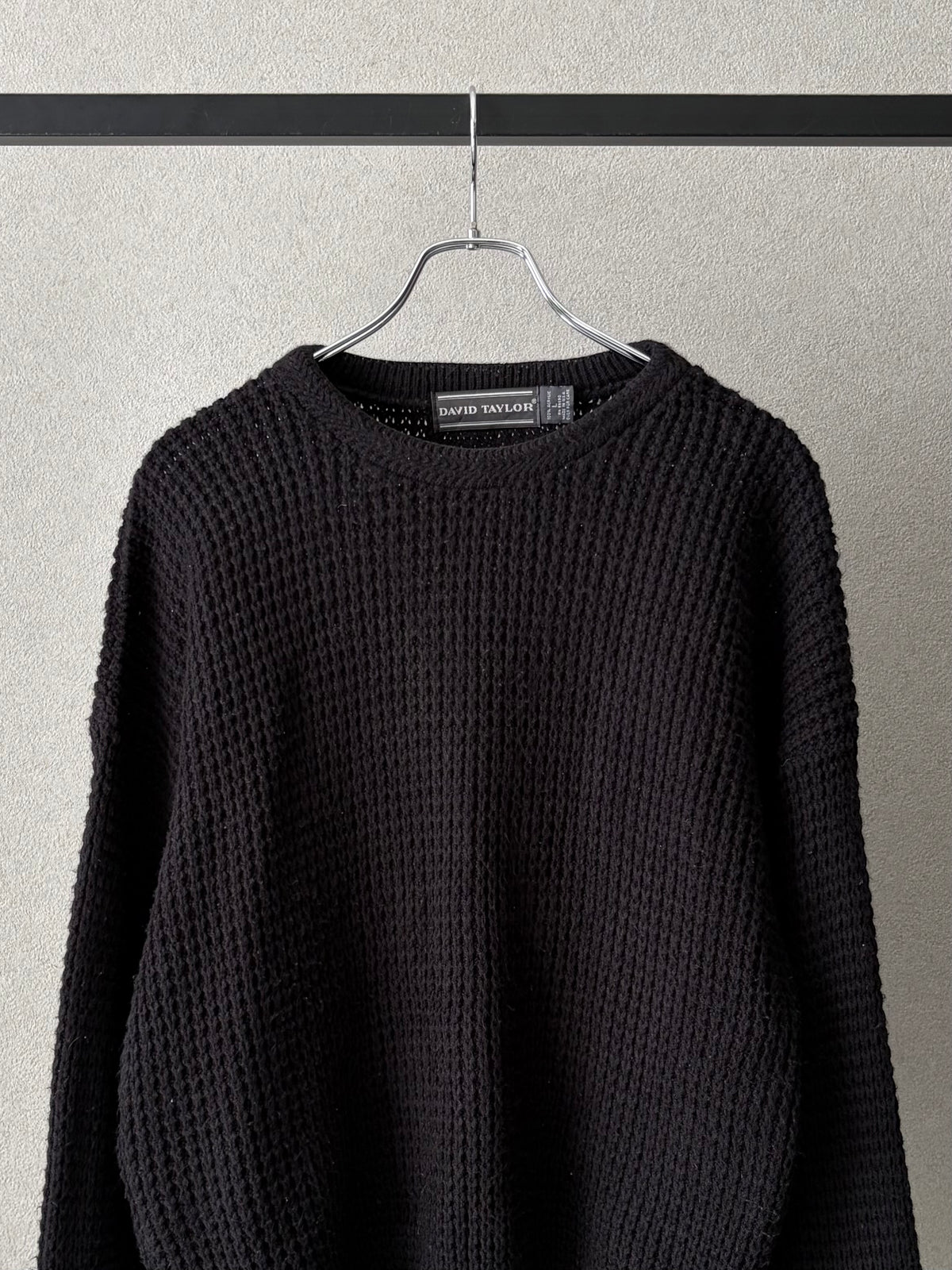 80's〜 DAVID TAYLOR acrylic knit sweater "Made in USA"