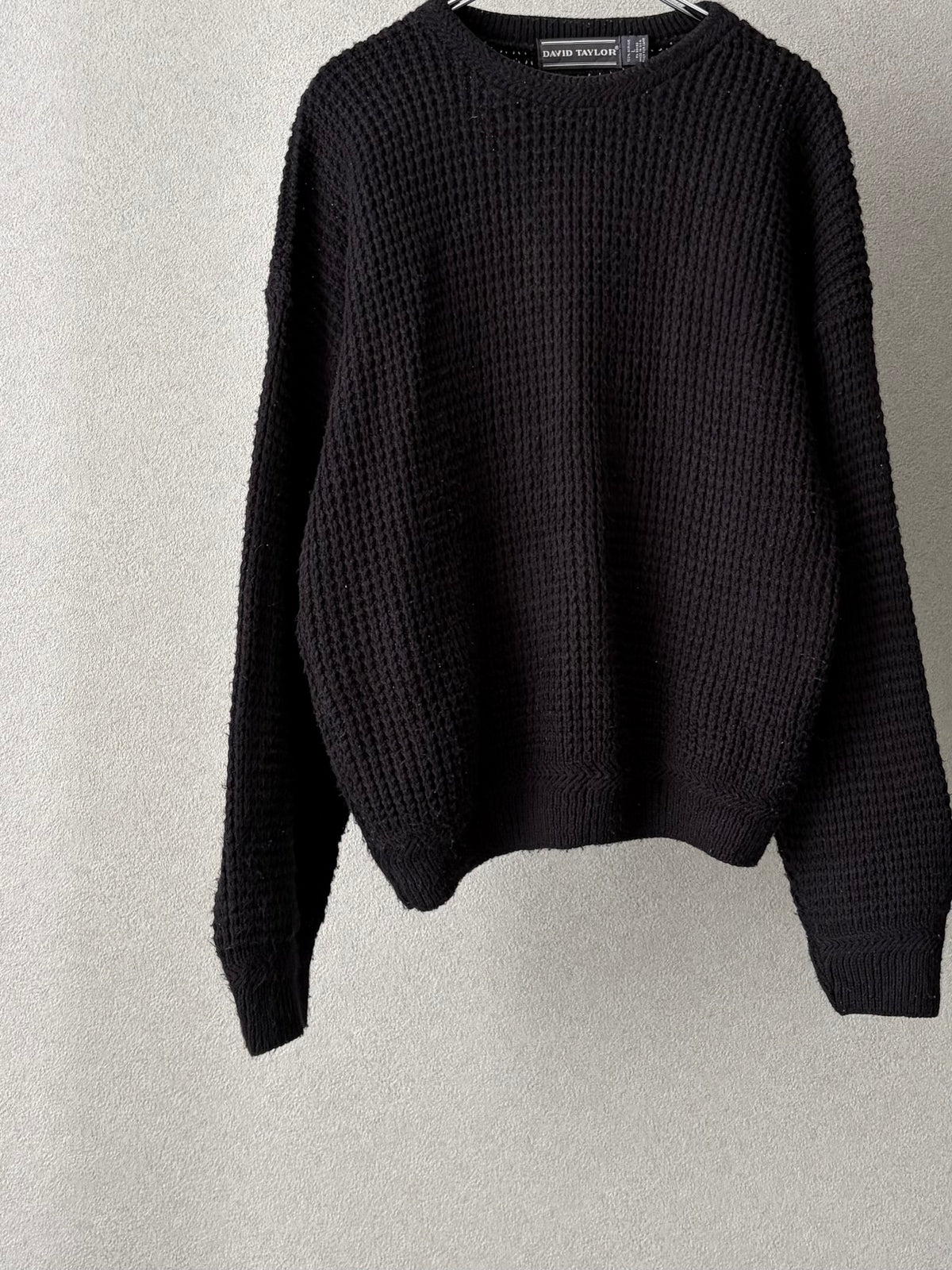 80's〜 DAVID TAYLOR acrylic knit sweater "Made in USA"