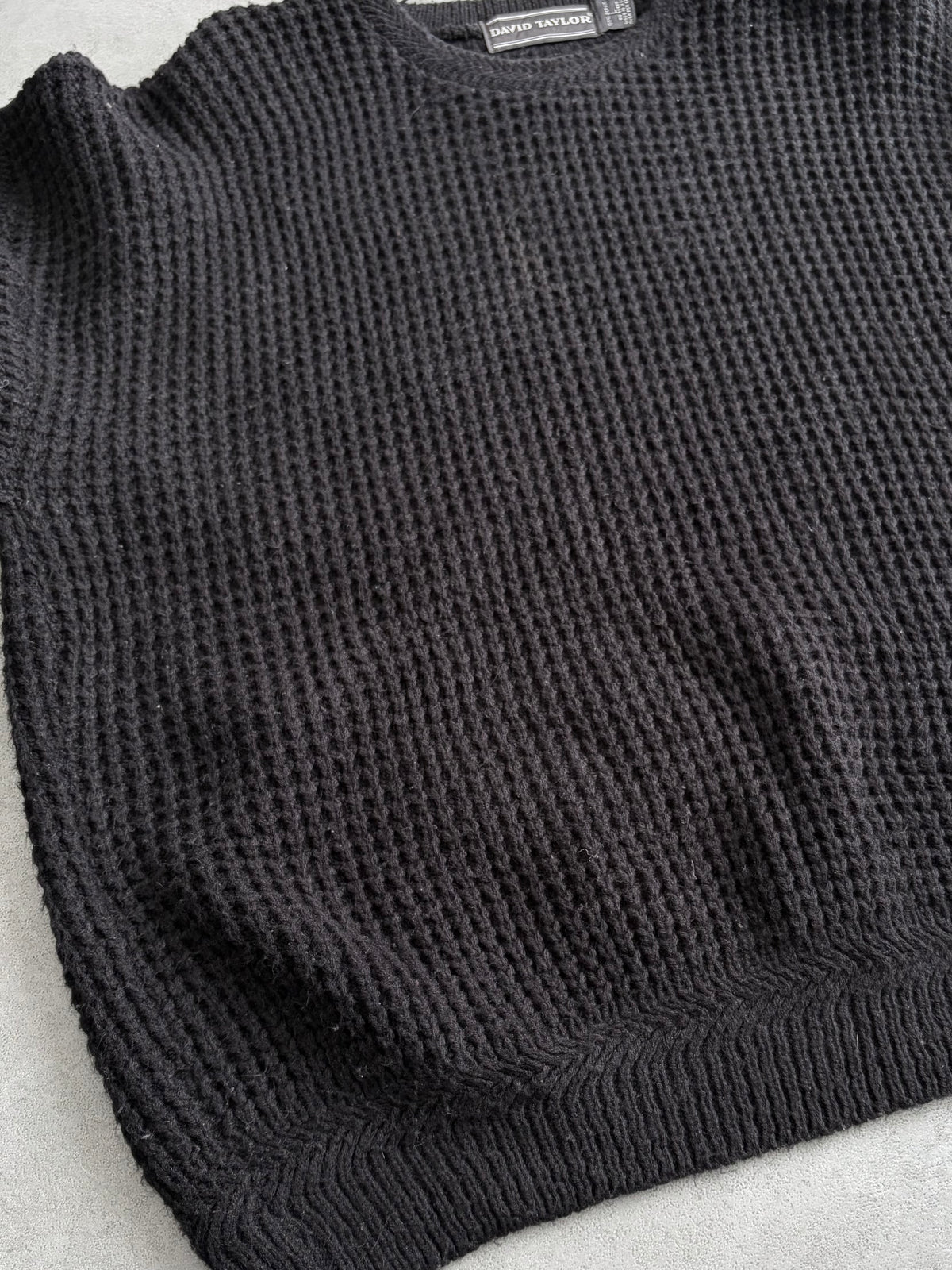 80's〜 DAVID TAYLOR acrylic knit sweater "Made in USA"