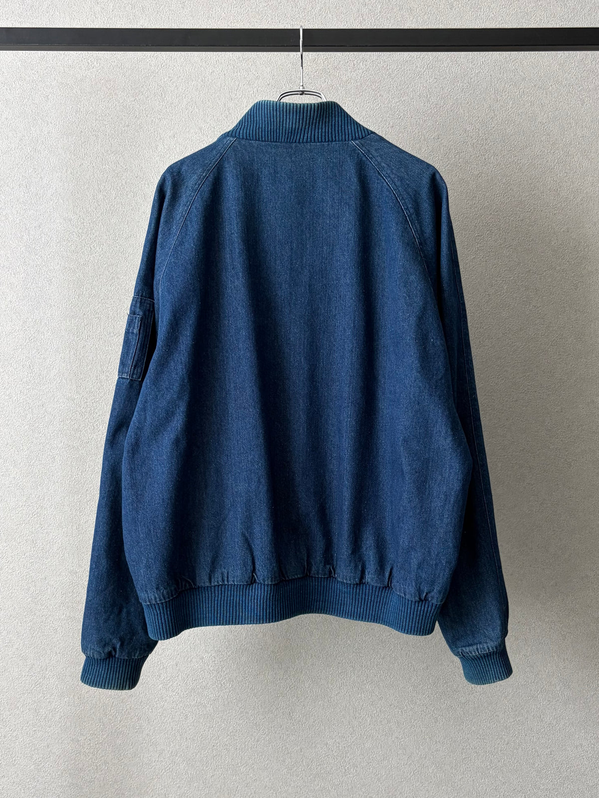 80's Eddie Bauer MA-1 style denim jacket