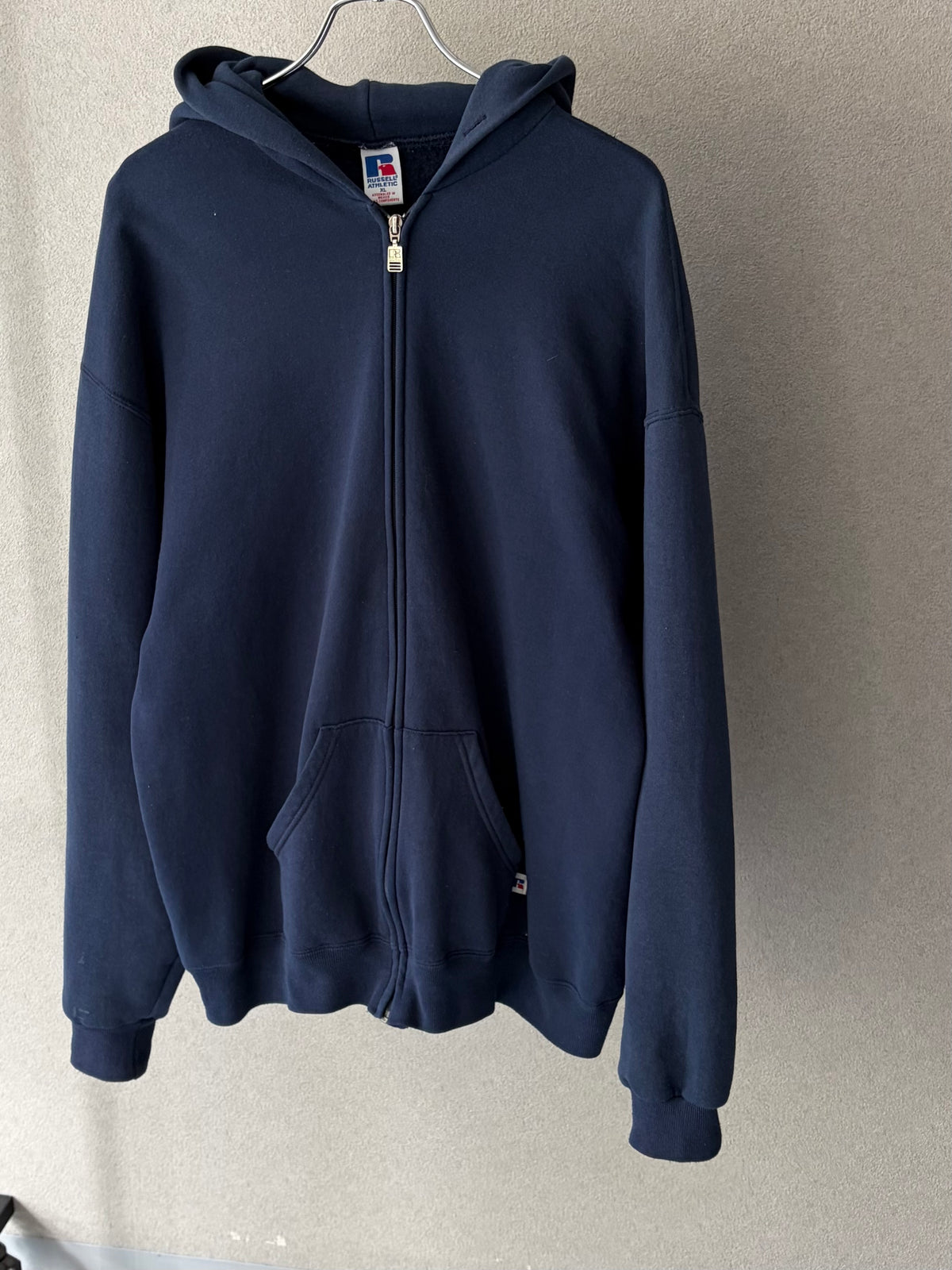 90's RUSSELL zip up sweat hoodie