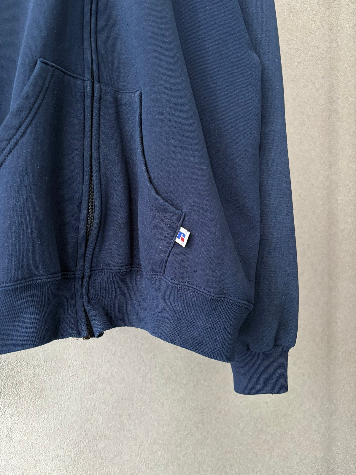 90's RUSSELL zip up sweat hoodie